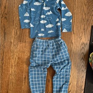 Blue Cloud and Grid Kids Outfit